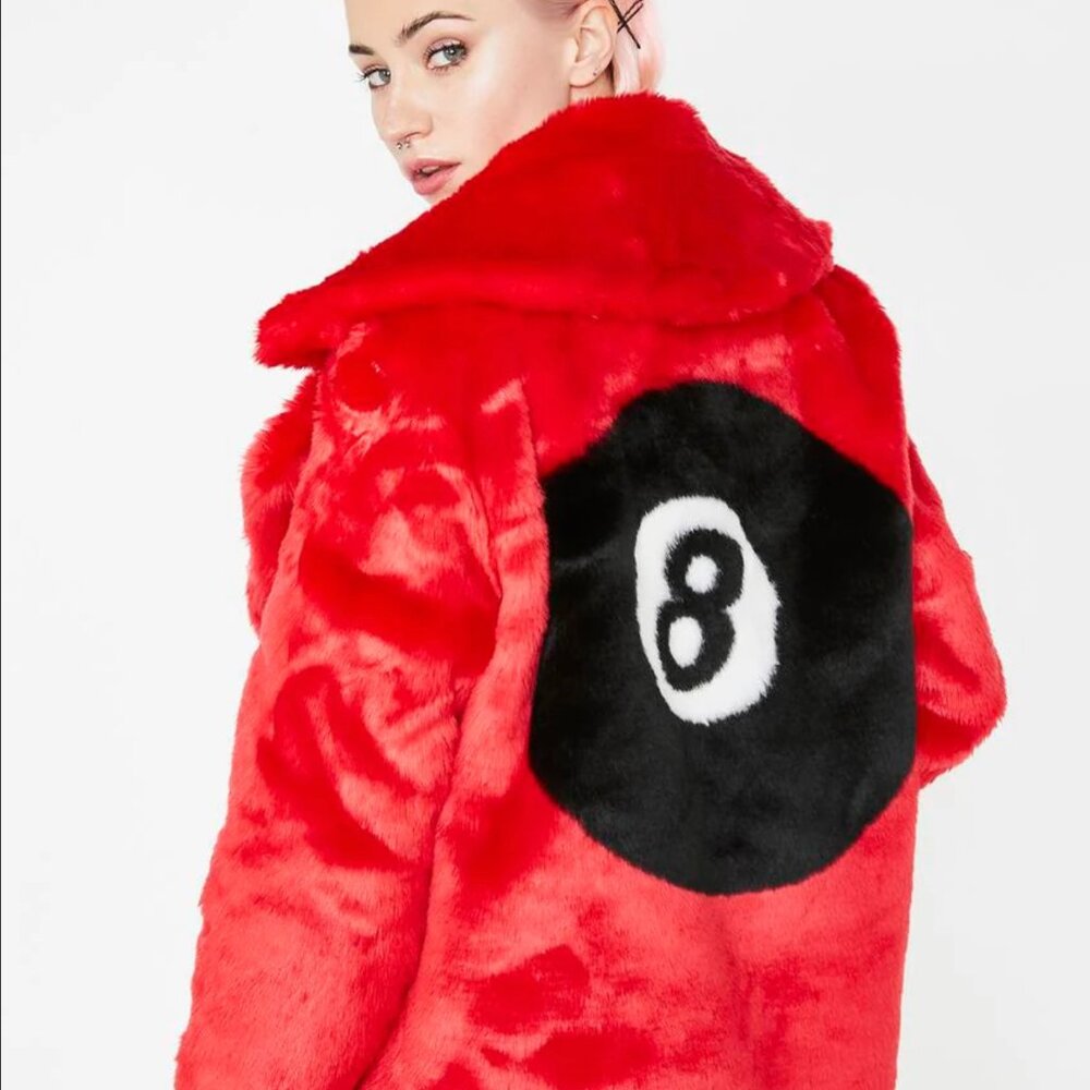 Current Mood Racked Up Faux Fur Jacket